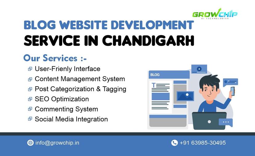 Blog Website Development Services in Chandigarh